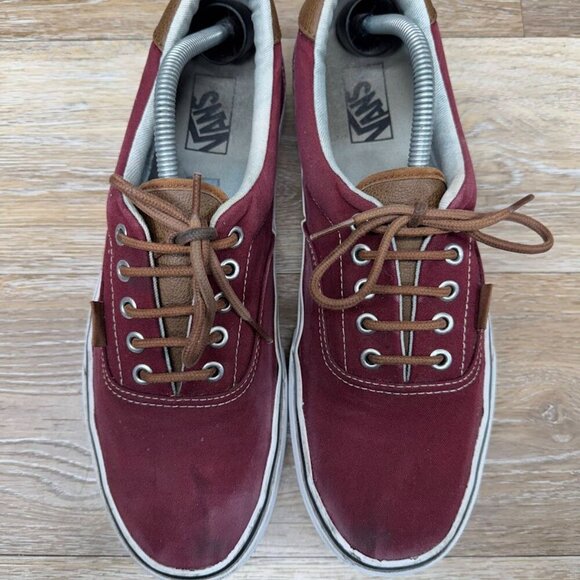 Vans Era 59 Red Canvas/Leather Sneaker Men's Size 11.5 - Picture 2 of 7
